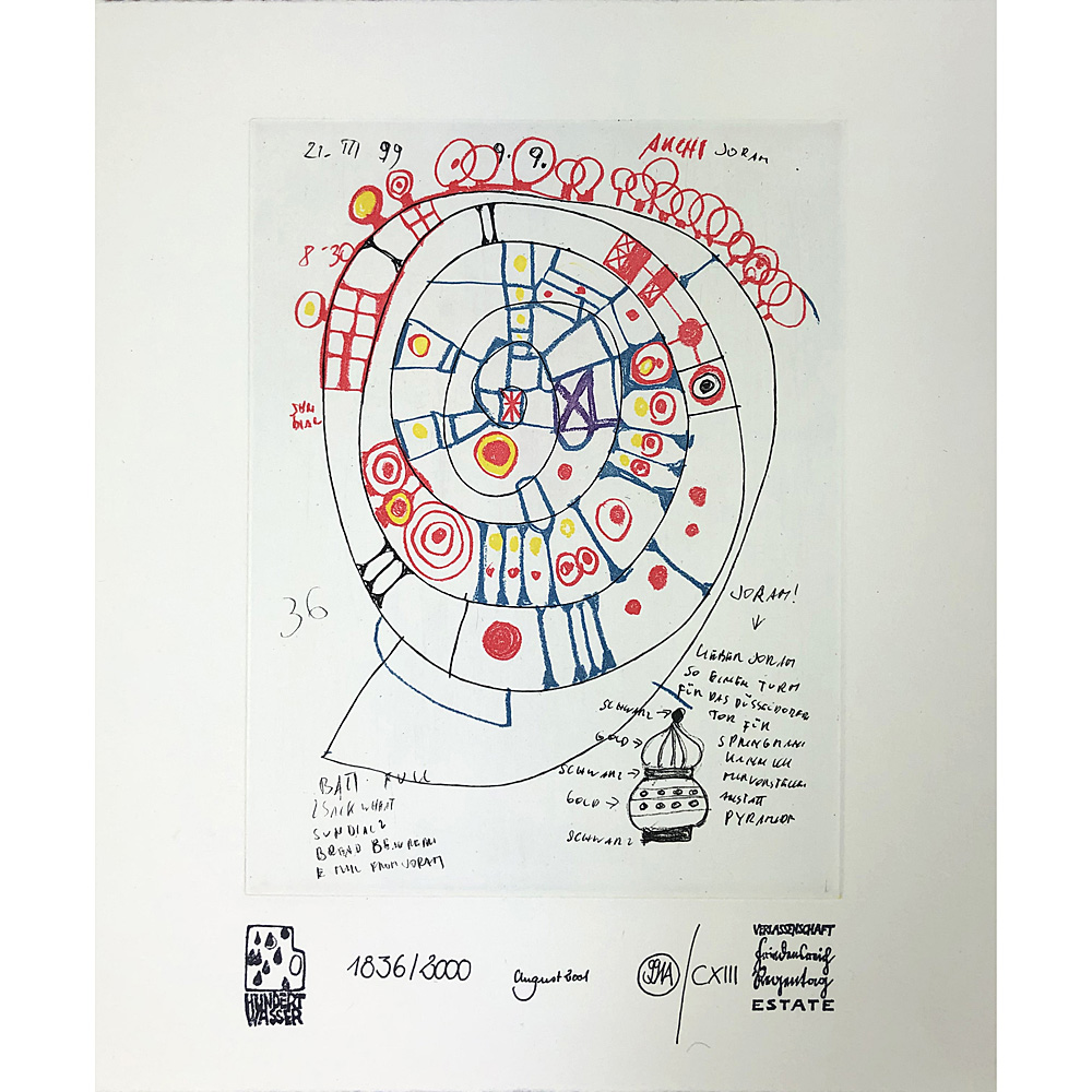 F. Hundertwasser – Doodle (991A CXIII)