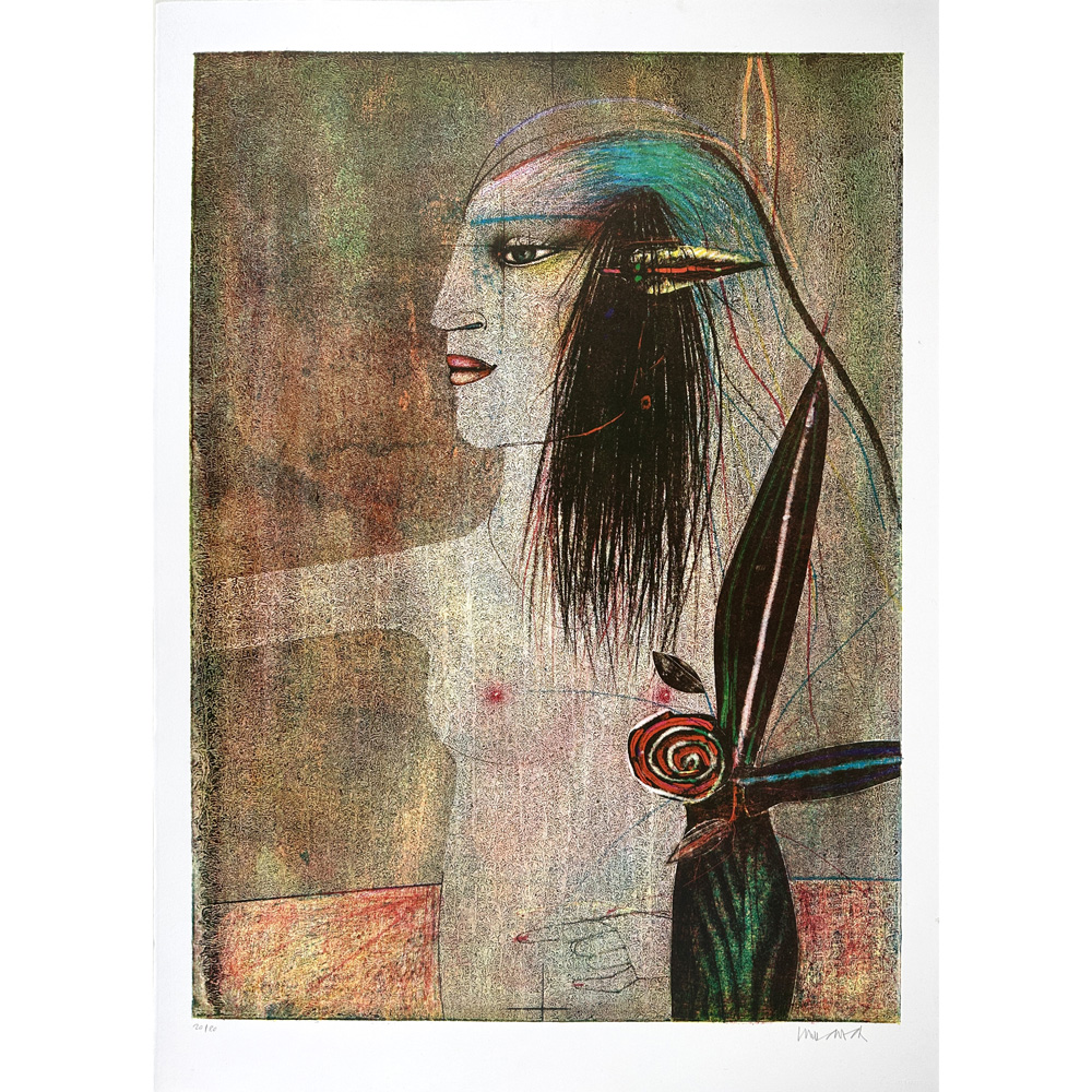 Grosse Frau (3 farbig)